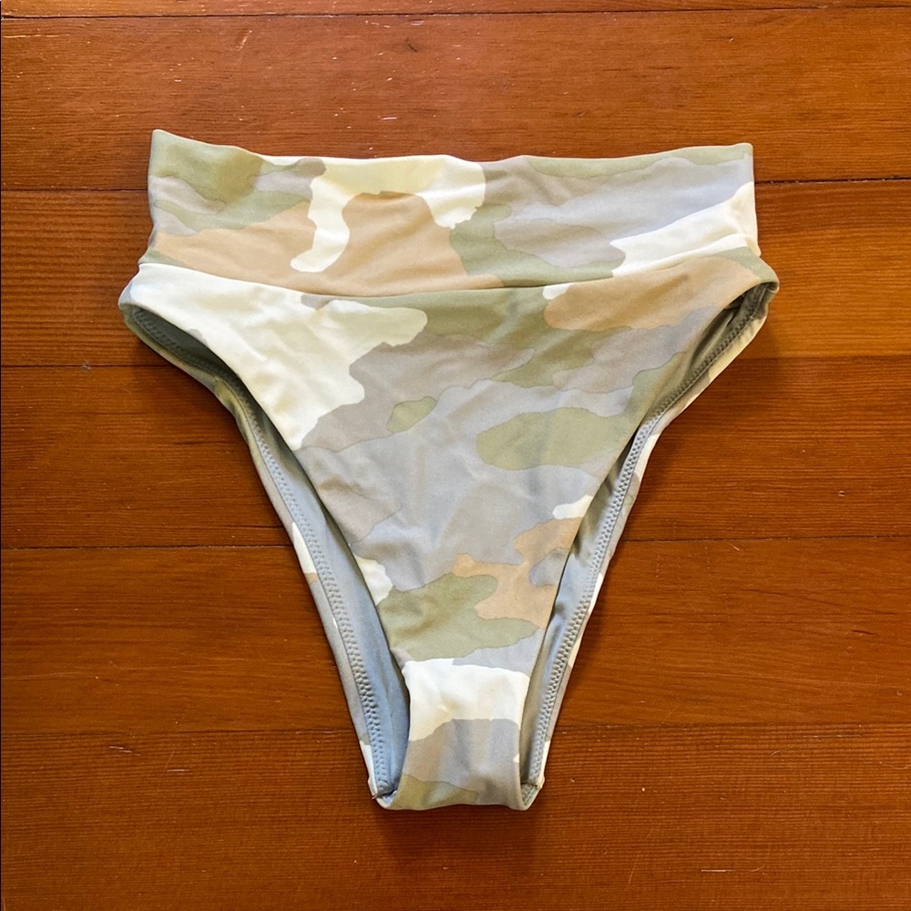 Aerie Camouflage High-Waisted Bikini Bottom